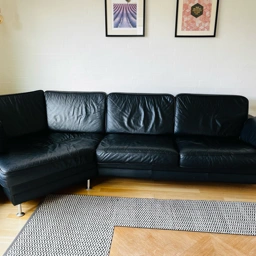 Okseskind Lædersofa