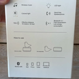 Emoi Bluetooth afspiller med lys