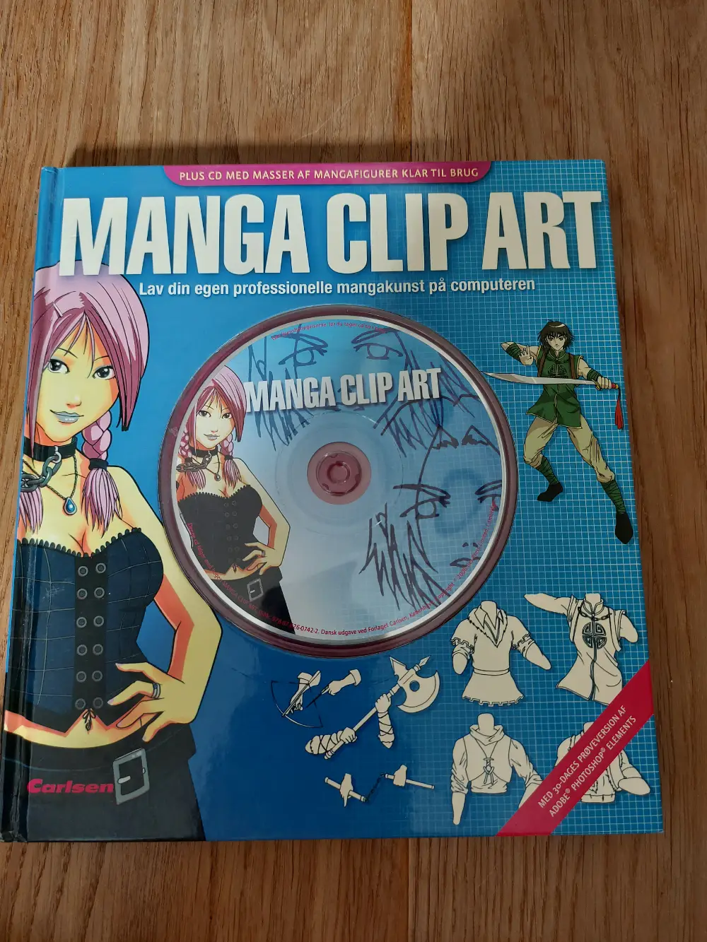 Manga clips art Bog og CD