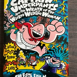 Captain Underpants UK bog 5 billedbog Engelsk bog om superhelten