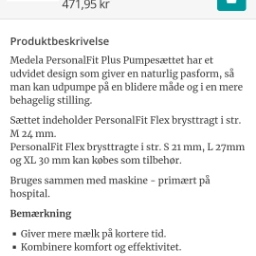 Medela Dobbelt pumpesæt