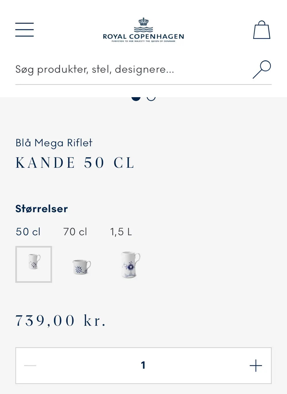 royal copenhagen Kande 50 cl