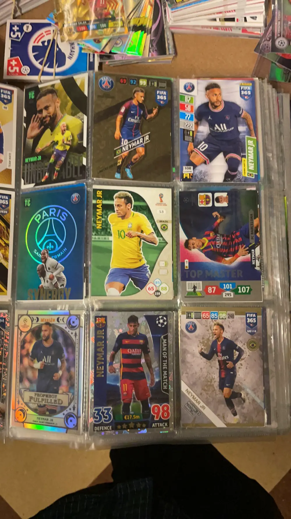 Panini Neymar Fodboldkort PSG