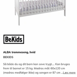 BeKids Tremmeseng+Helsemadras