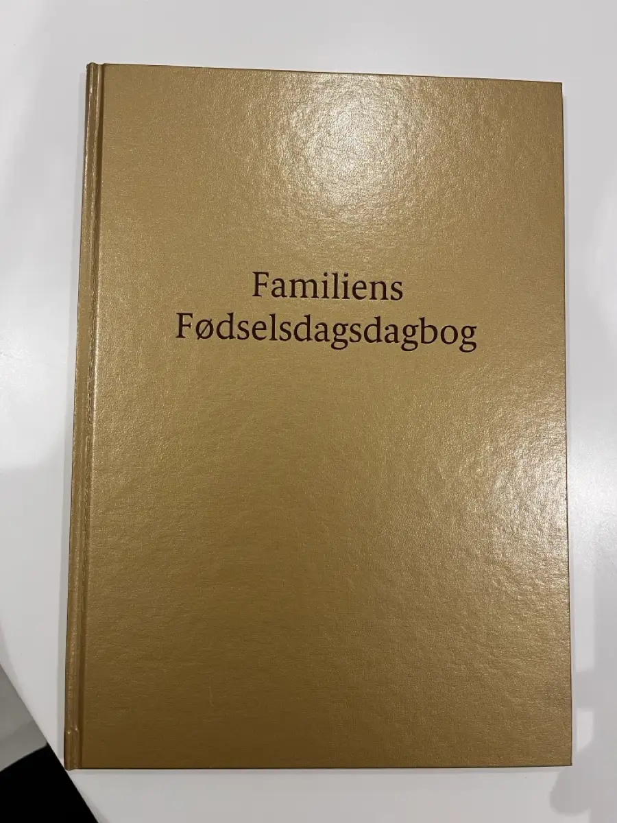 Ukendt Fødselsdags bog