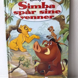 Simba spår sine venner Bog