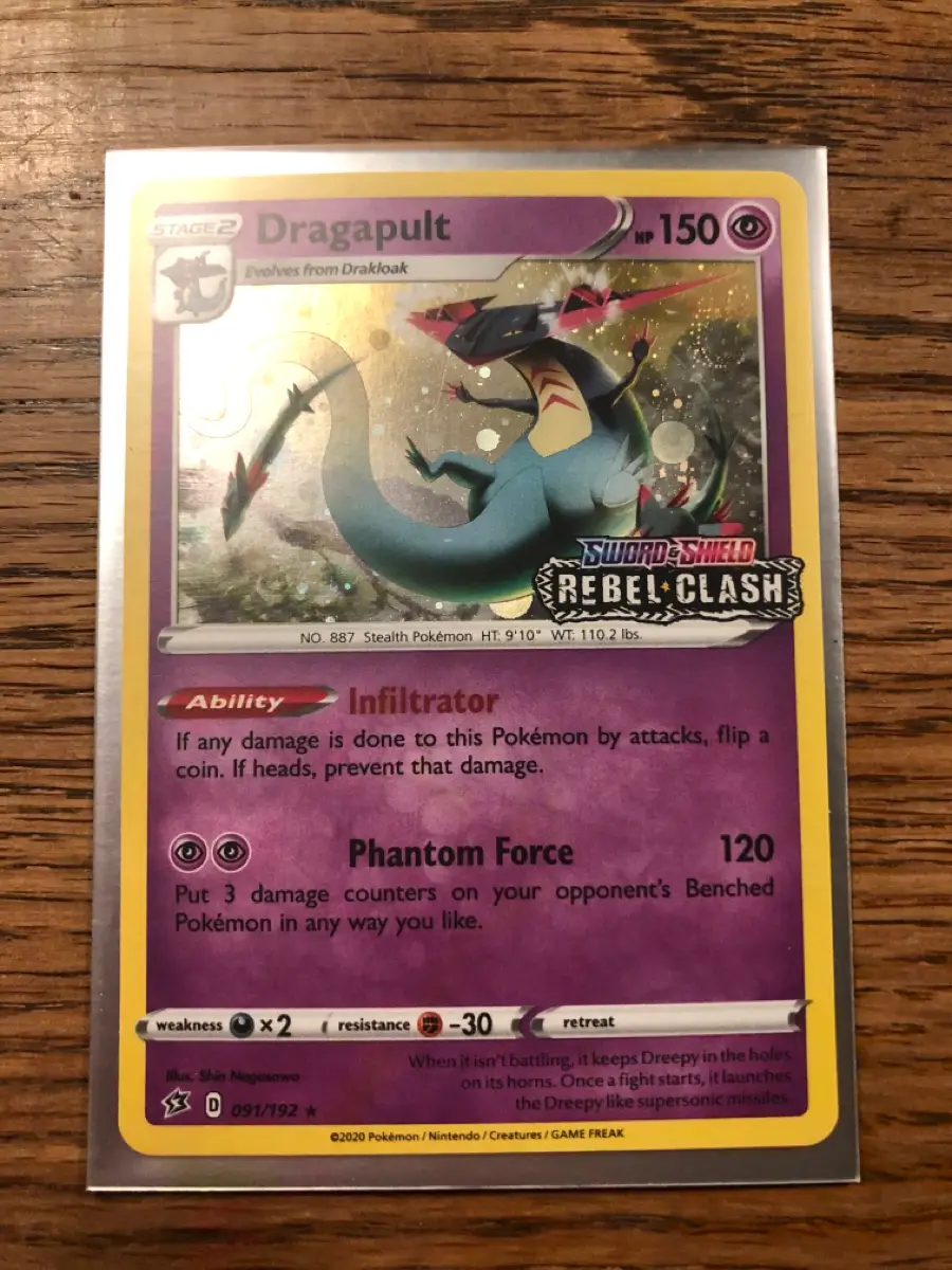 Pokémon Dragapult med stamp