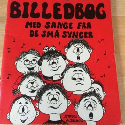 Billedbog med sange fra “De små synger” Unik RETRO sangbog