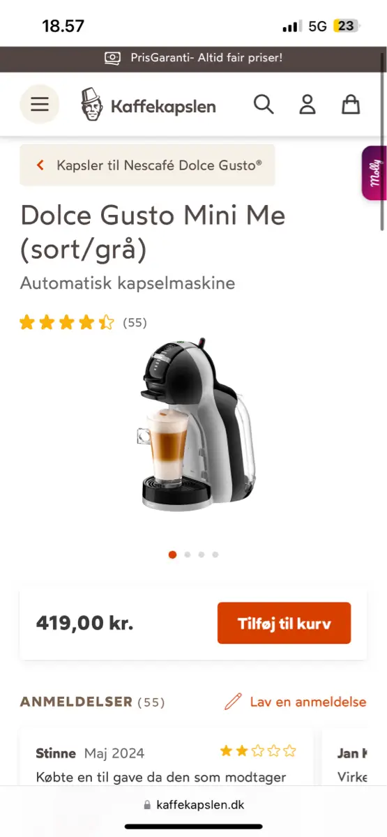 Dolce gusto Kapselmaskine