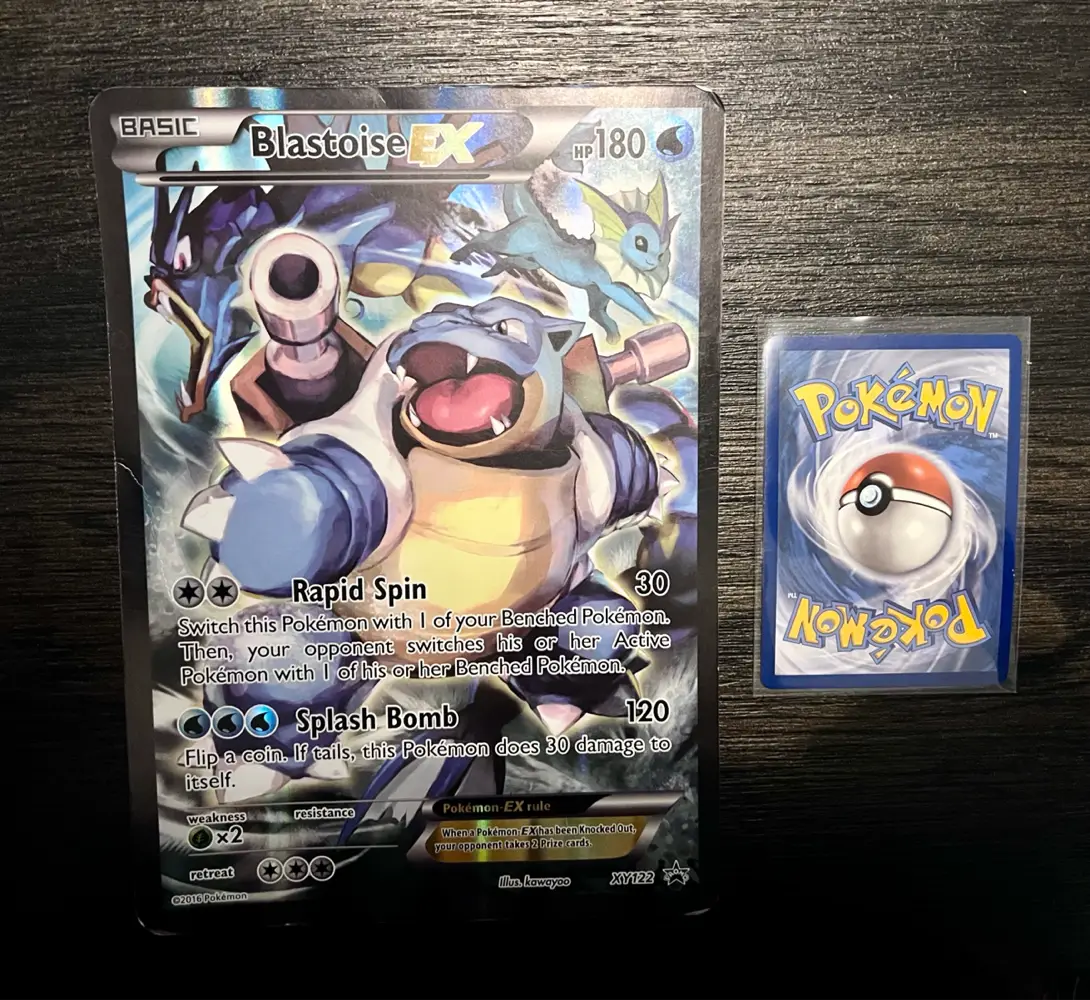 Pokémon Blastoise EX XY122 jumbo kort