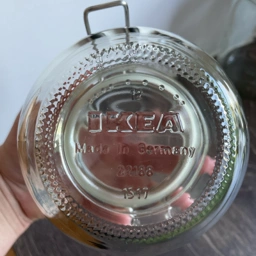 IKEA Korken glas med låg