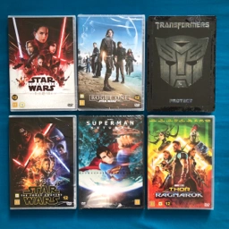 UBRUGT superhelte Superman Star Wars Dvd film pakkekalender