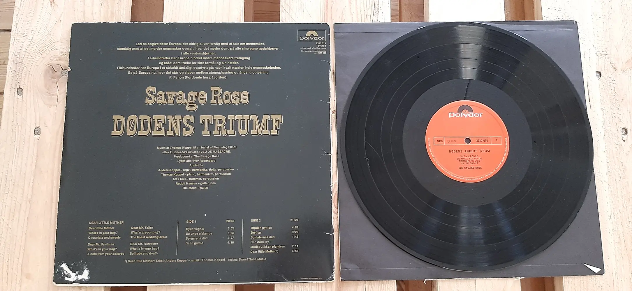 Savage Rose LP Dødens Triumf