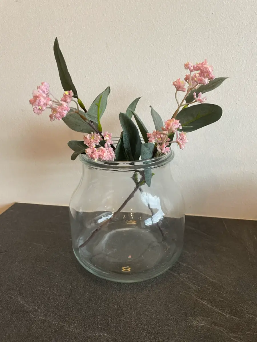 IKEA Vase glasvase kunstig blomst