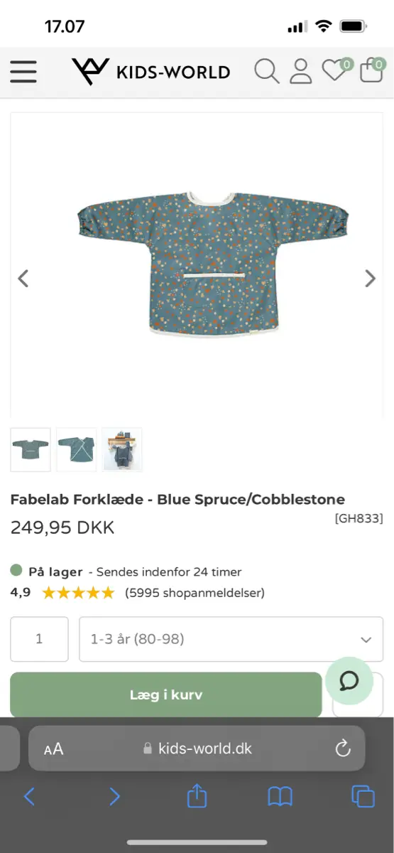 Fabelab Hagesmæk forklæde