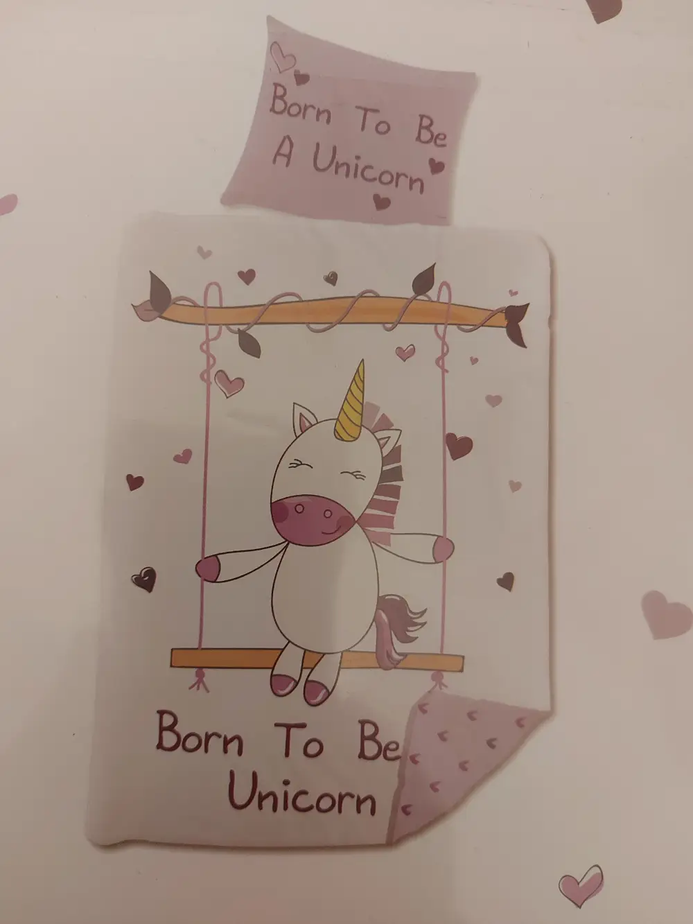 Ukendt Baby sengetøj - Unicorn🦄