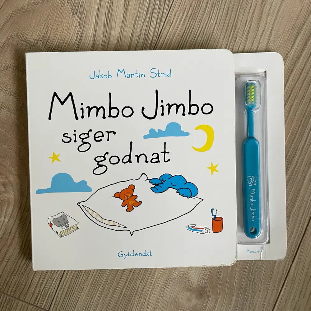 Mimbo Jimbo siger godnat Jakob Martin Strid papbog