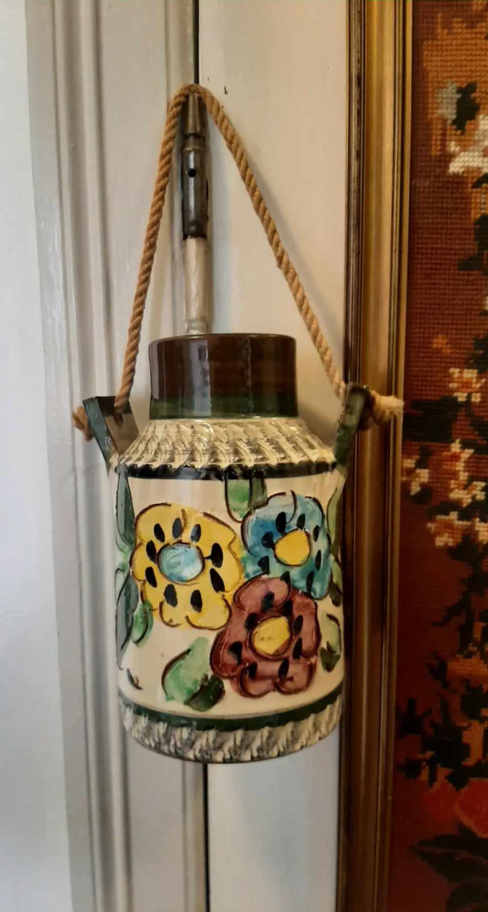 Retro Keramik hænge vase