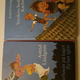 Astrid Lindgren Karlson på taget 2 bøger
