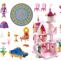 Playmobil Prinsesse Slot + karet+extras