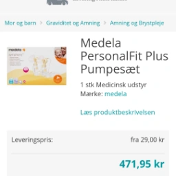 Medela Dobbelt pumpesæt