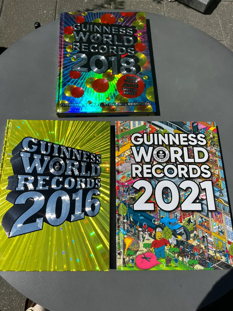 Guinness world records Bøger