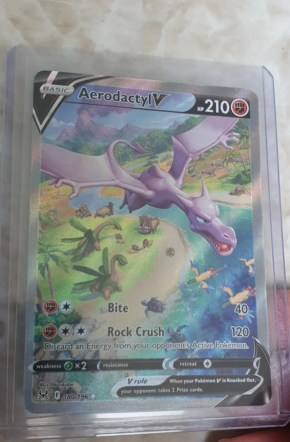 Pokémon Aerodactyl V 180/196