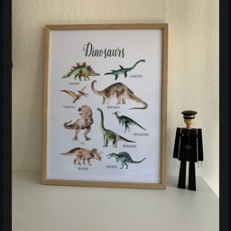 Ukendt Plakat med dinos