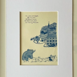 Babar Original vintage print