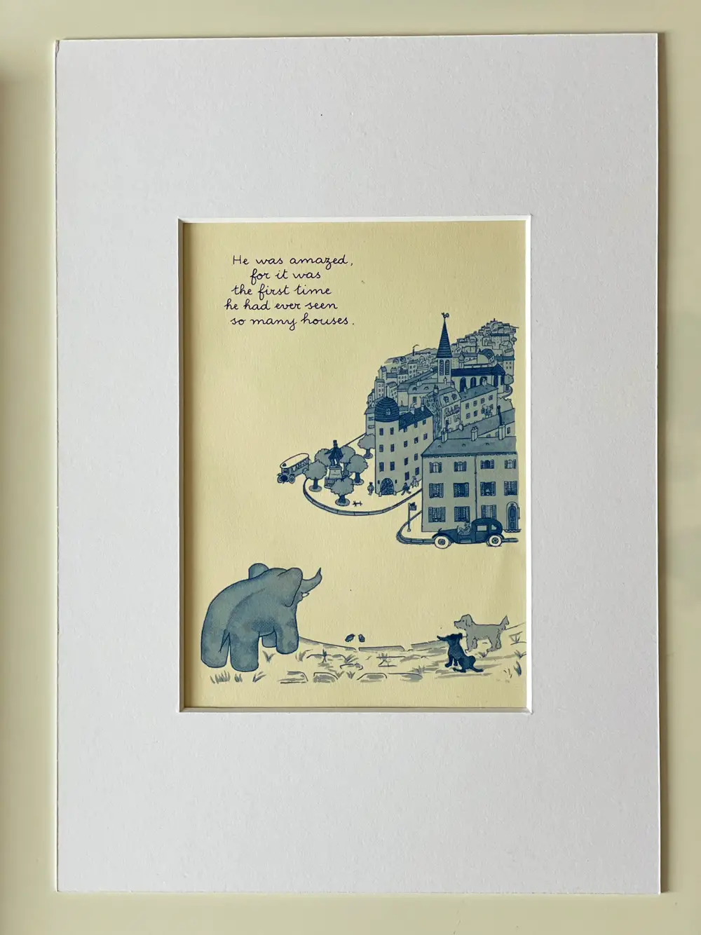 Babar Original vintage print