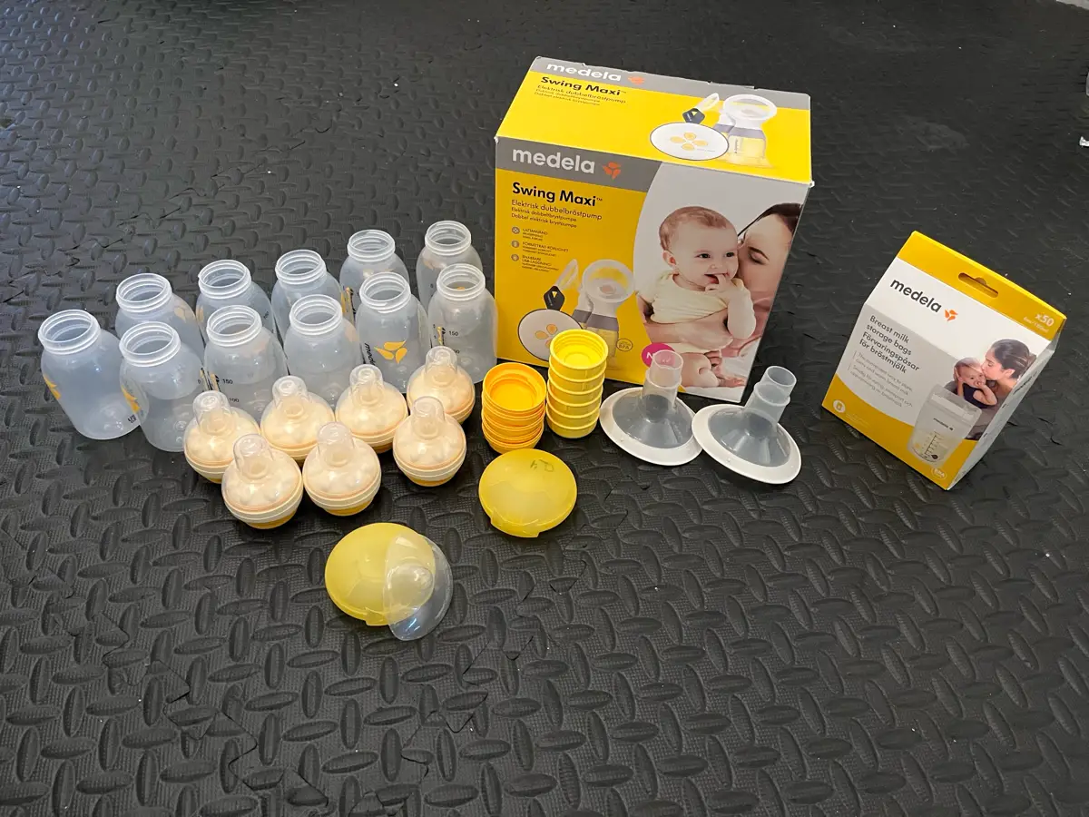 Medela Swing maxi brystpumpe  flaske