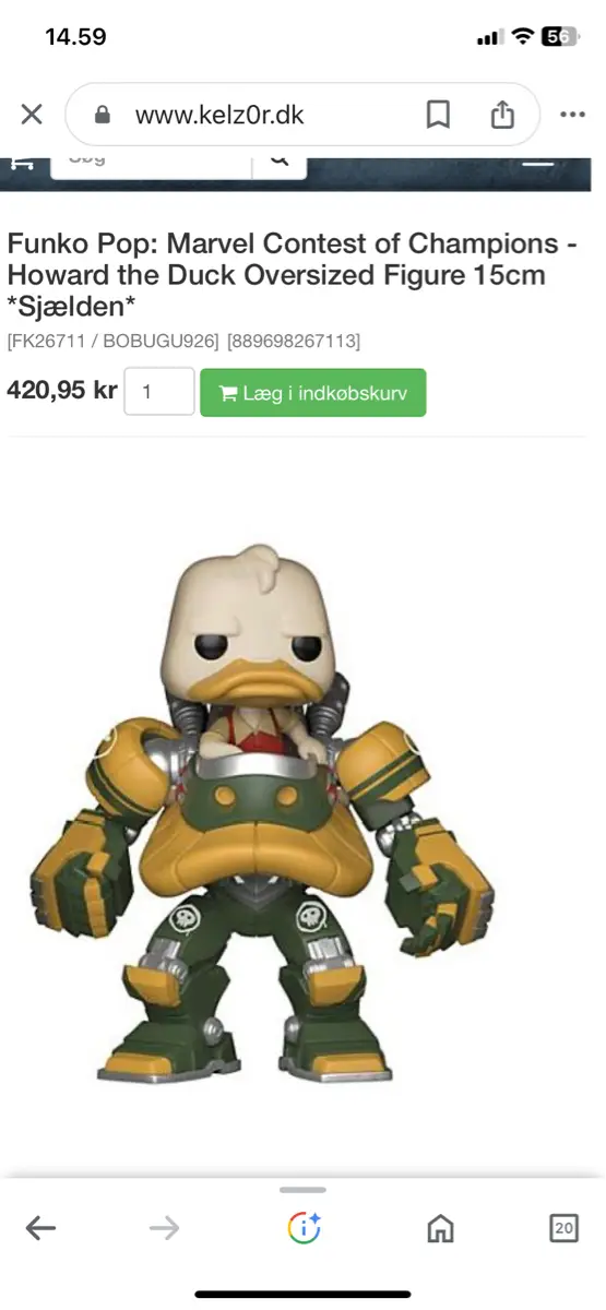 Marvel Howard the duck Funko pop !