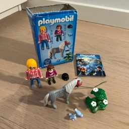 Playmobil hest+mor og barn