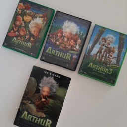 Arthur og minimoyserne Bog og tre film (DVD)