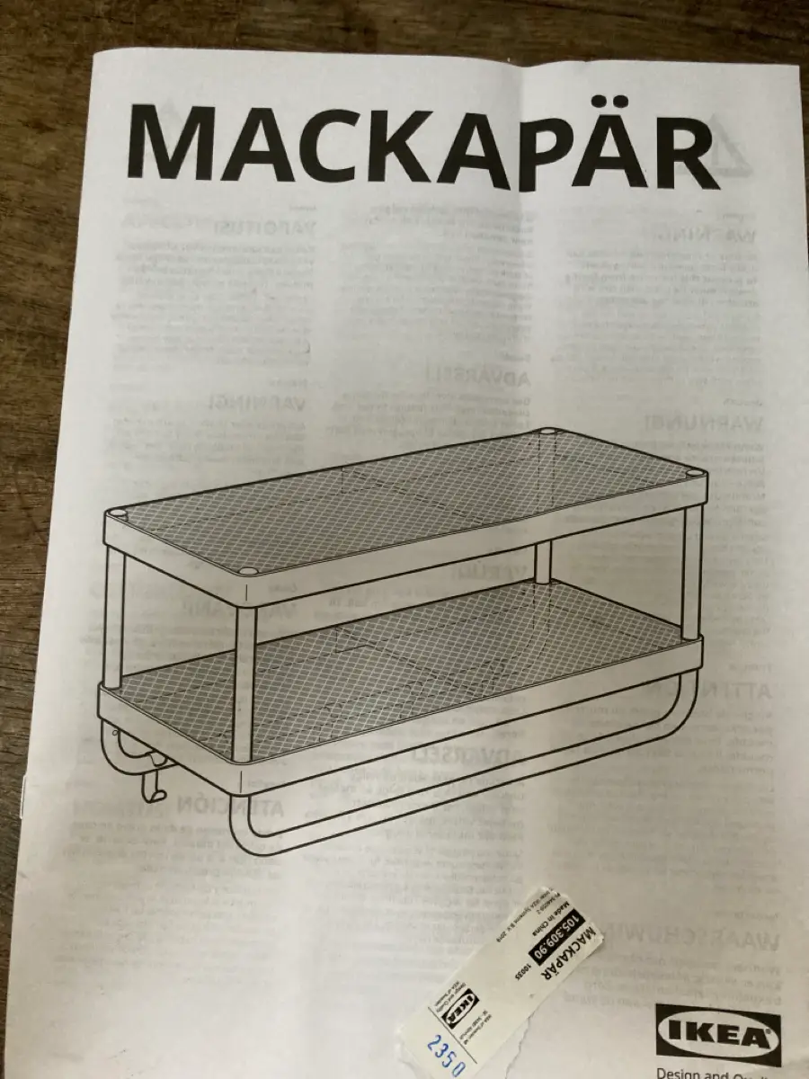 IKEA Markapär hattehylde