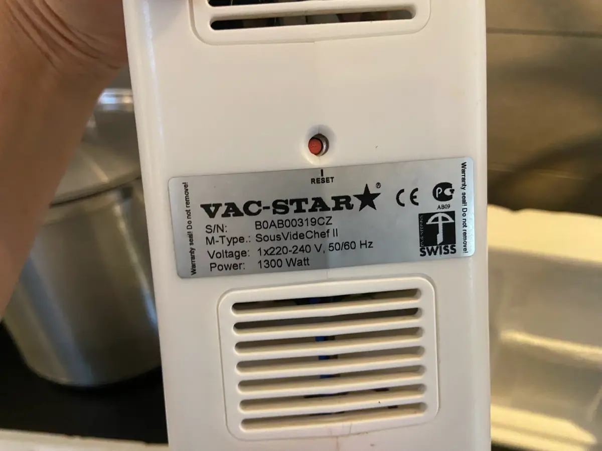 Vac Star Chef II Sous vide