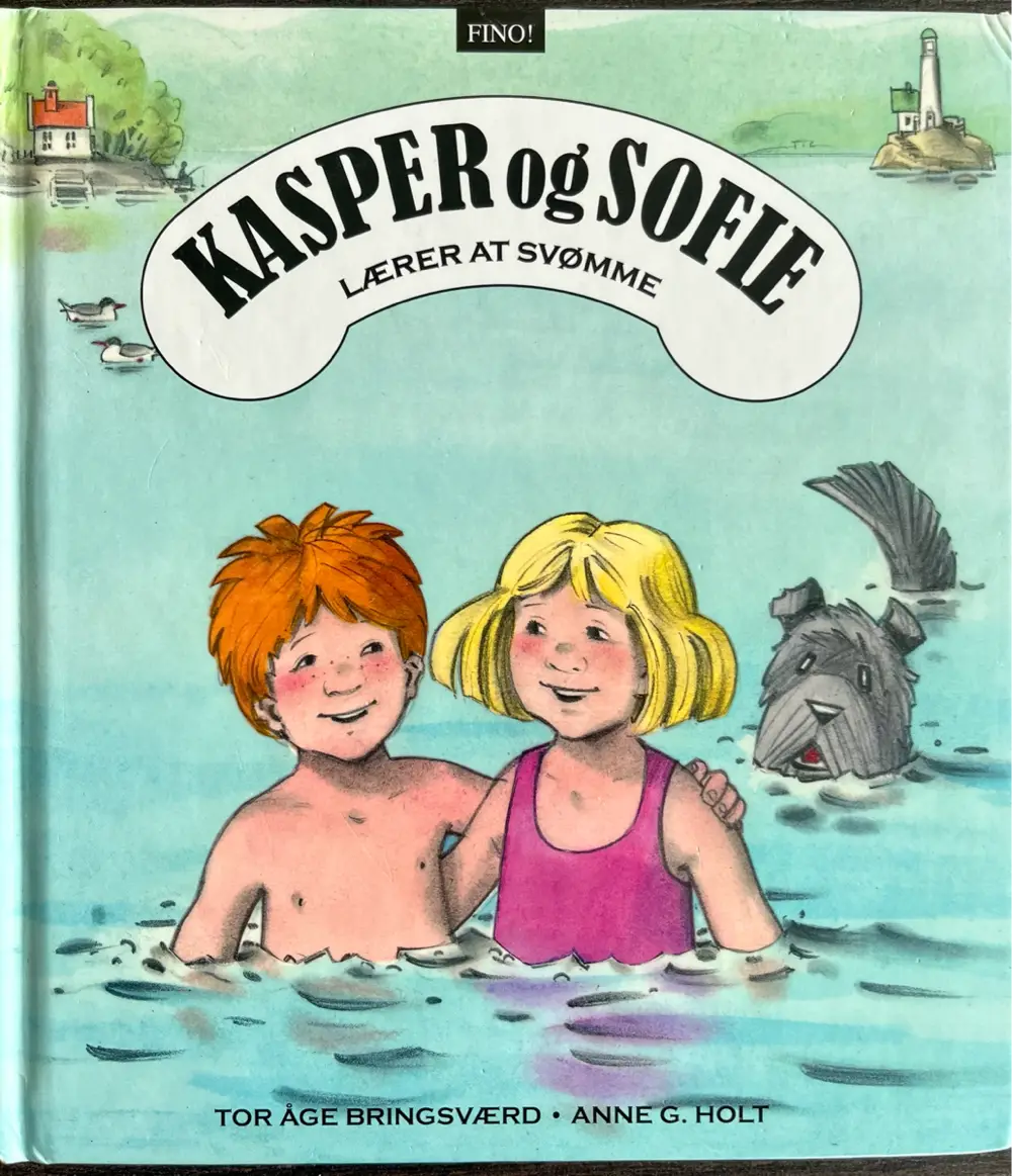 Kasper og Sofie lærer at svømme læs højt Højtlæsning billedbog sød bog