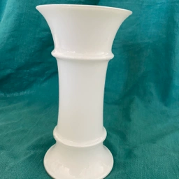 Unknown Hvid glas vase