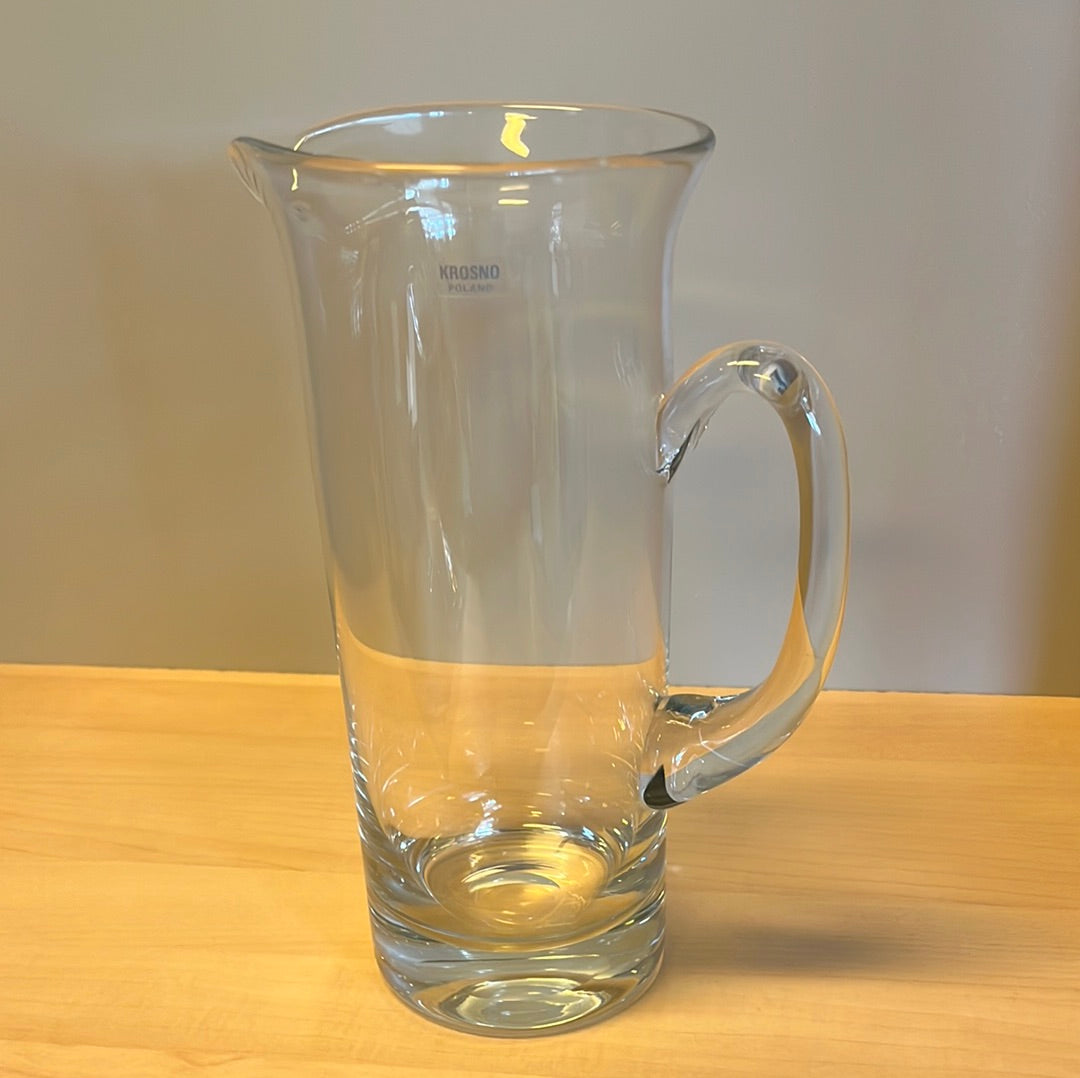 Glaskande Krosno hand-blown Crystal Pitcher