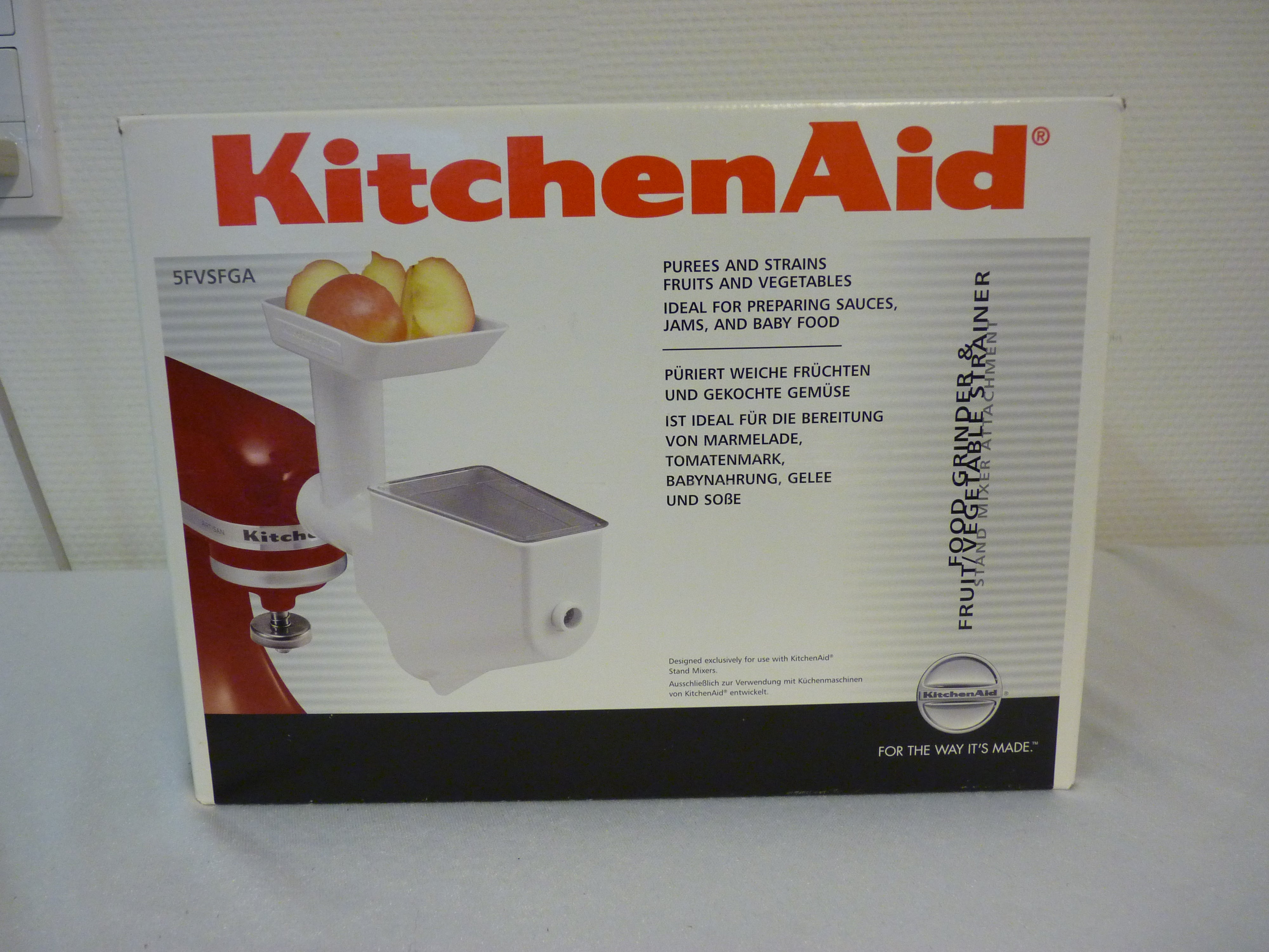 Kitchen Aid Purepresse og kødhakker