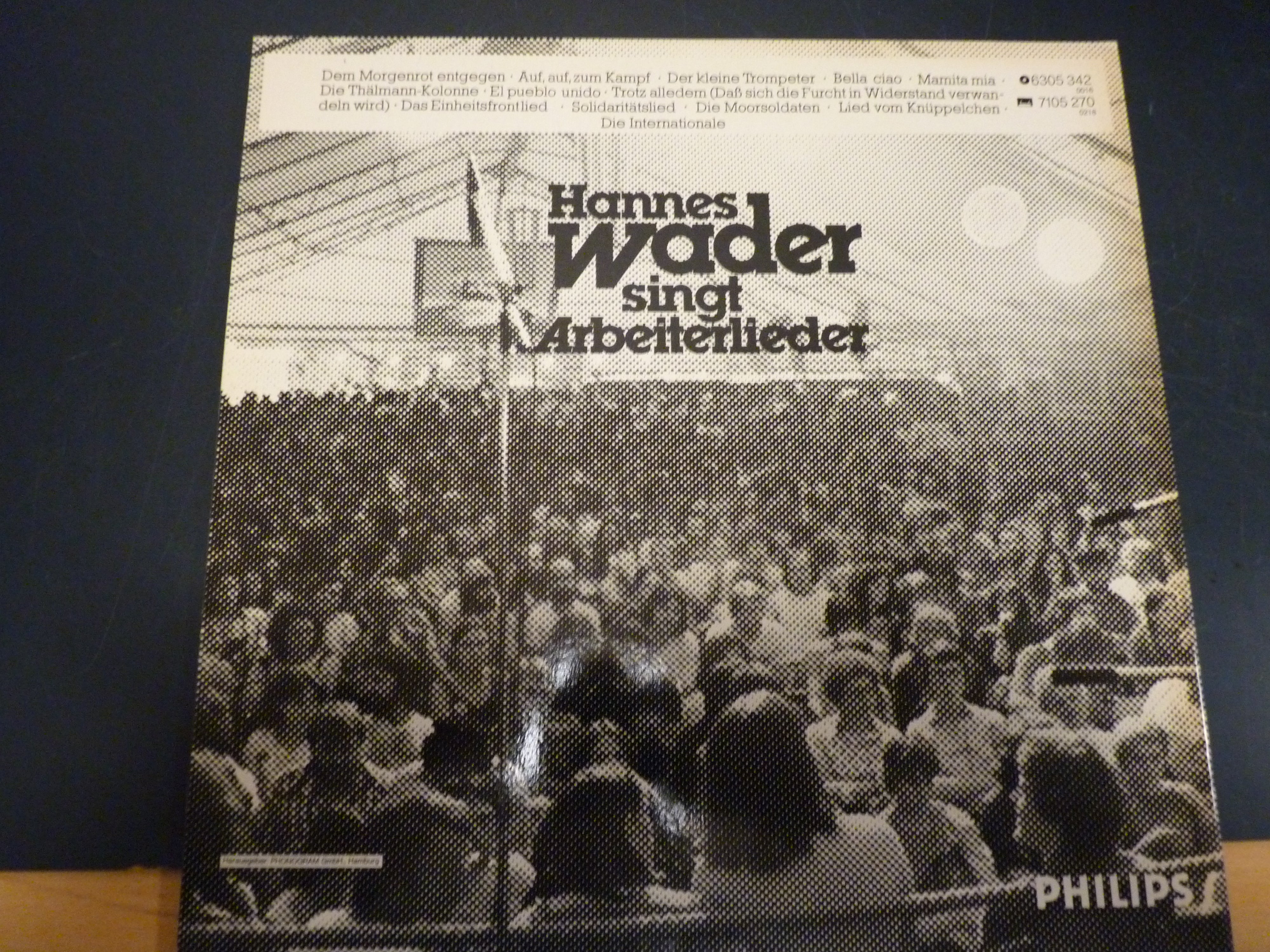 LP: HANNES WADER SINGT ARBEITERLIEDER