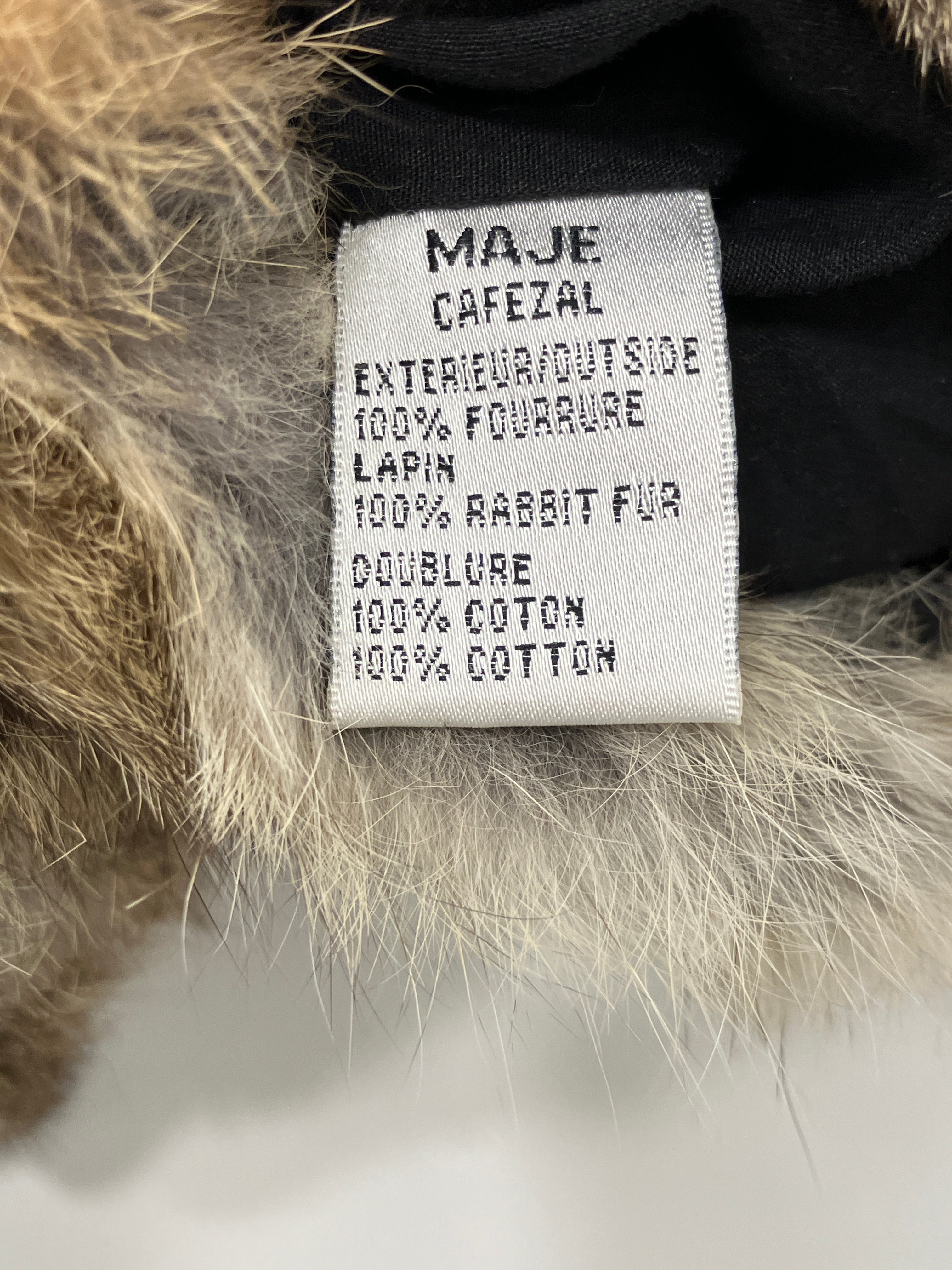 MAJE Kaninpels vest