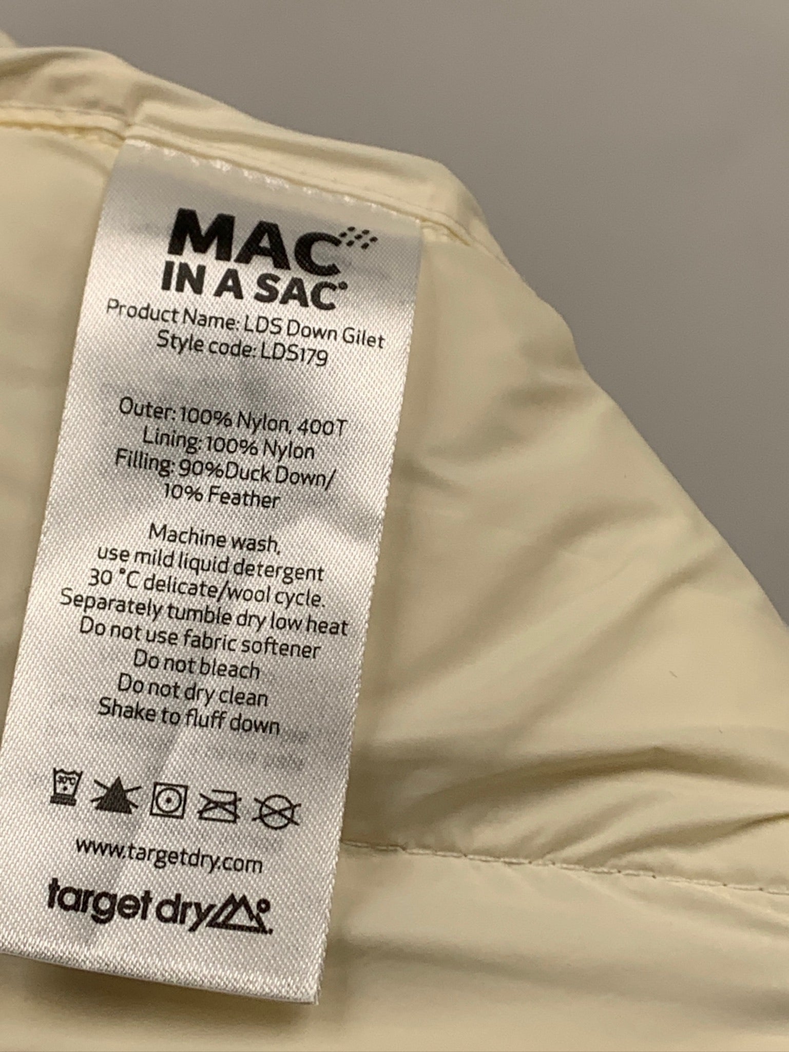 Mac in a sac vest