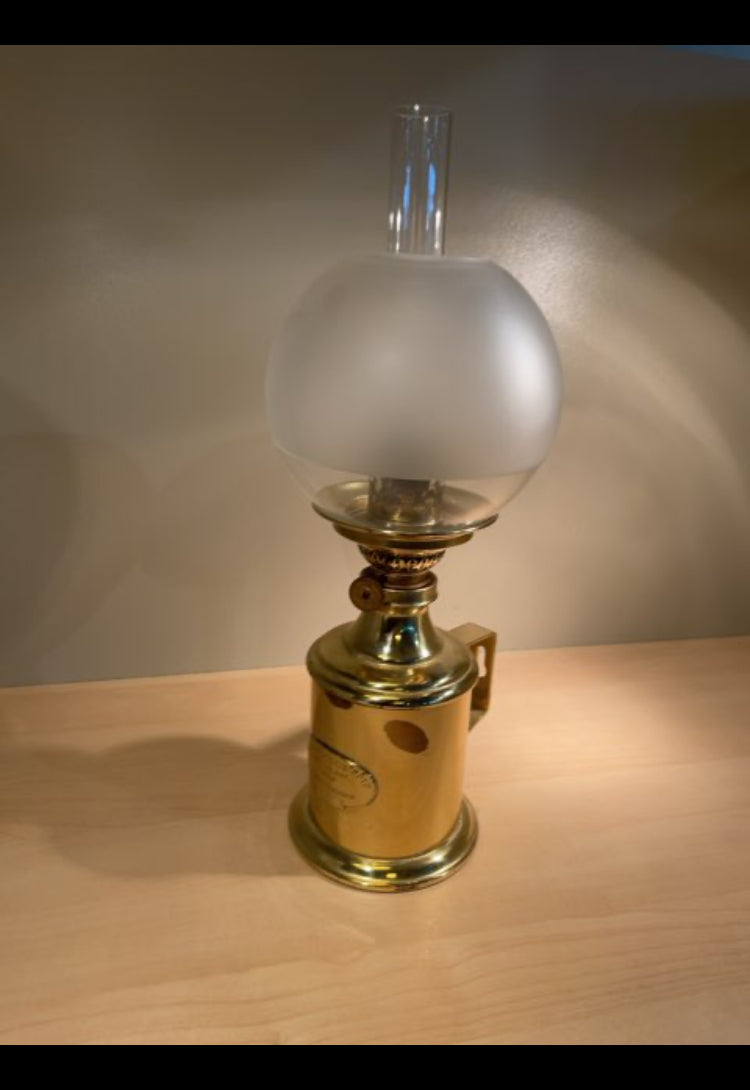 Messinglampe