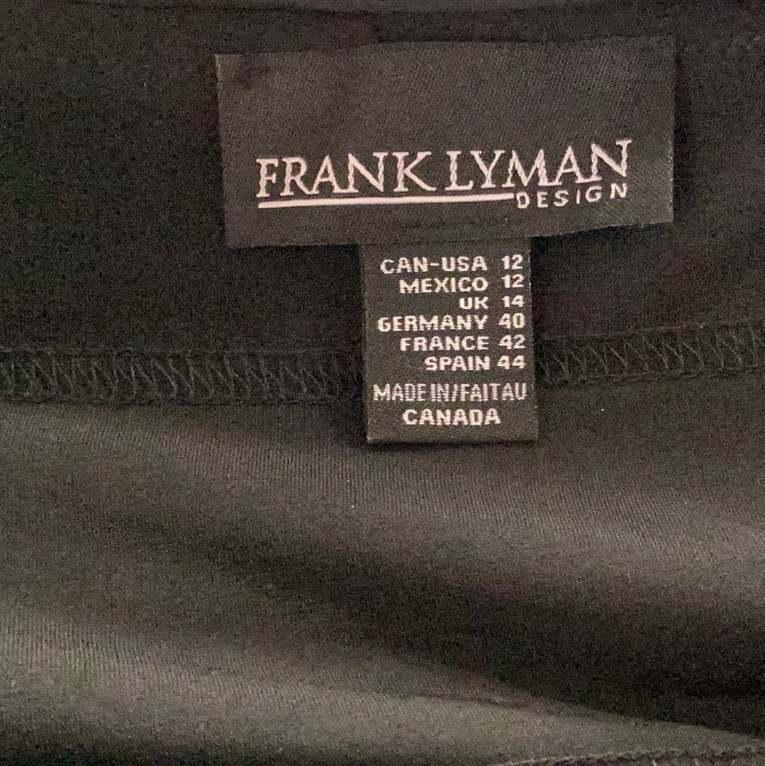 Sort Frank Lyman fest bluse