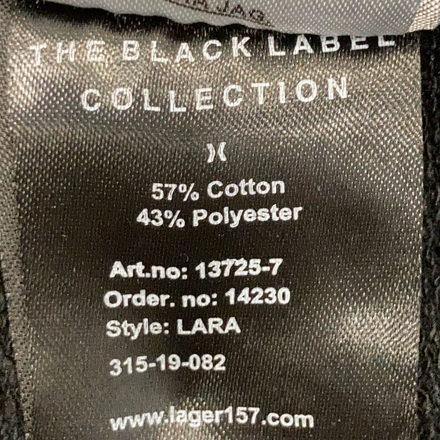 The Black Label Collection Lager 157