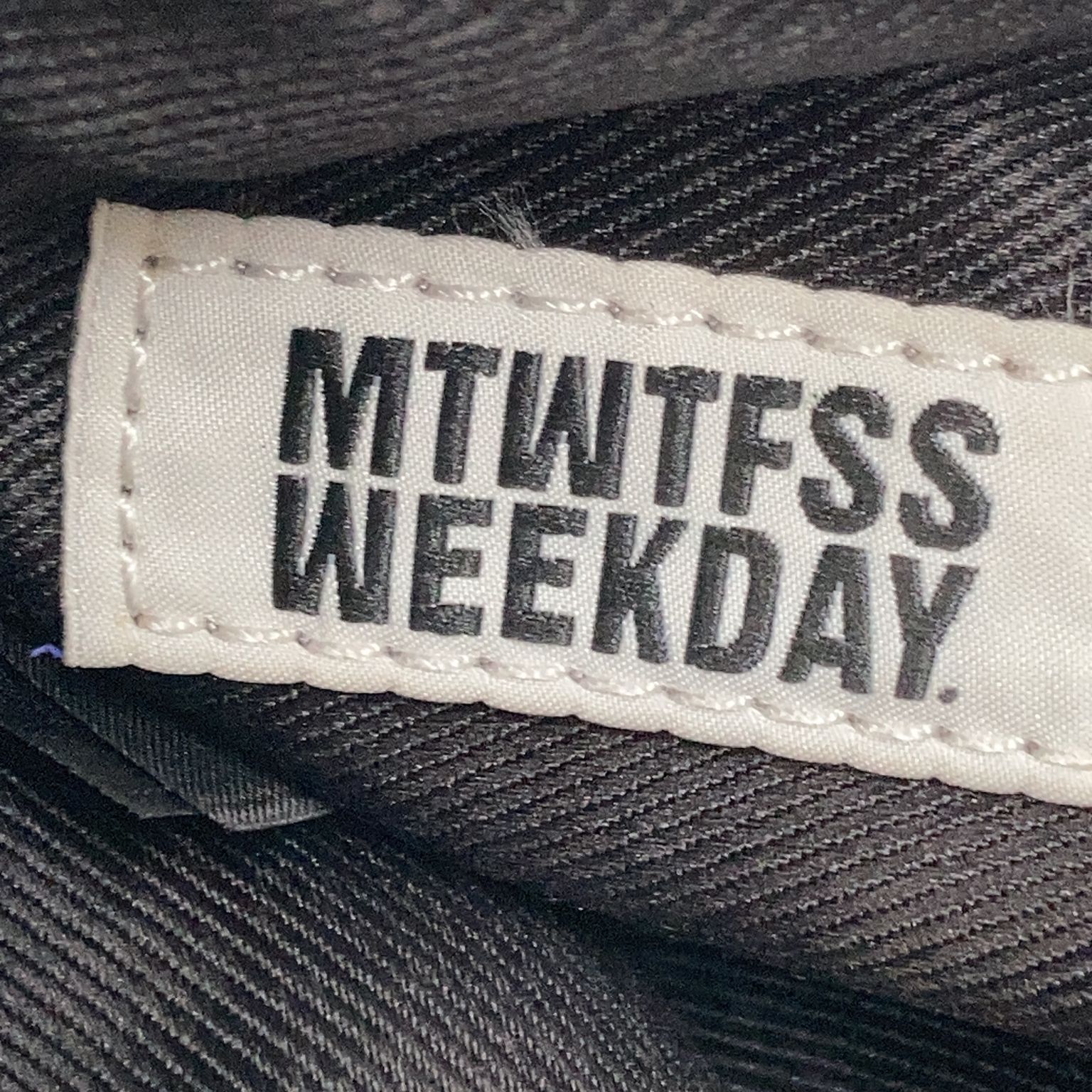 MTWTFSS WEEKDAY