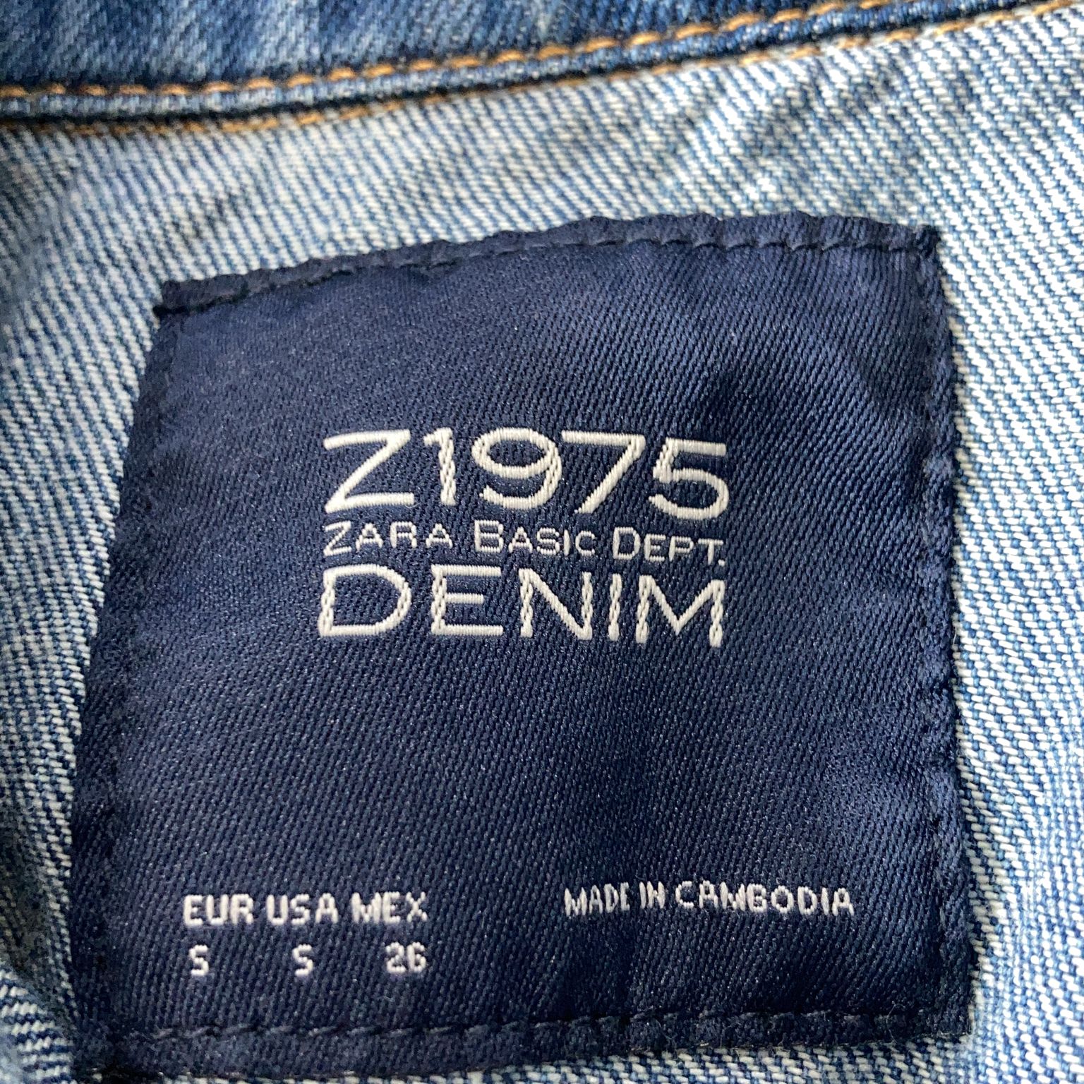 Zara Basic Z1975 Denim