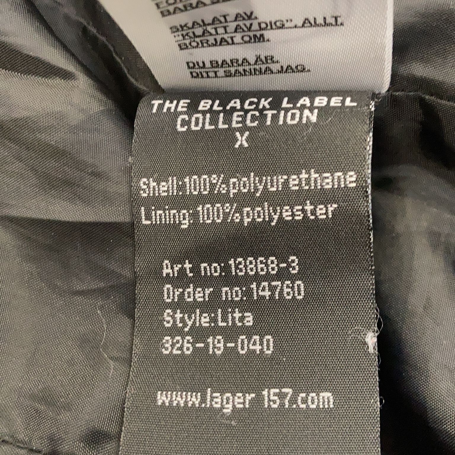 The Black Label Collection Lager 157