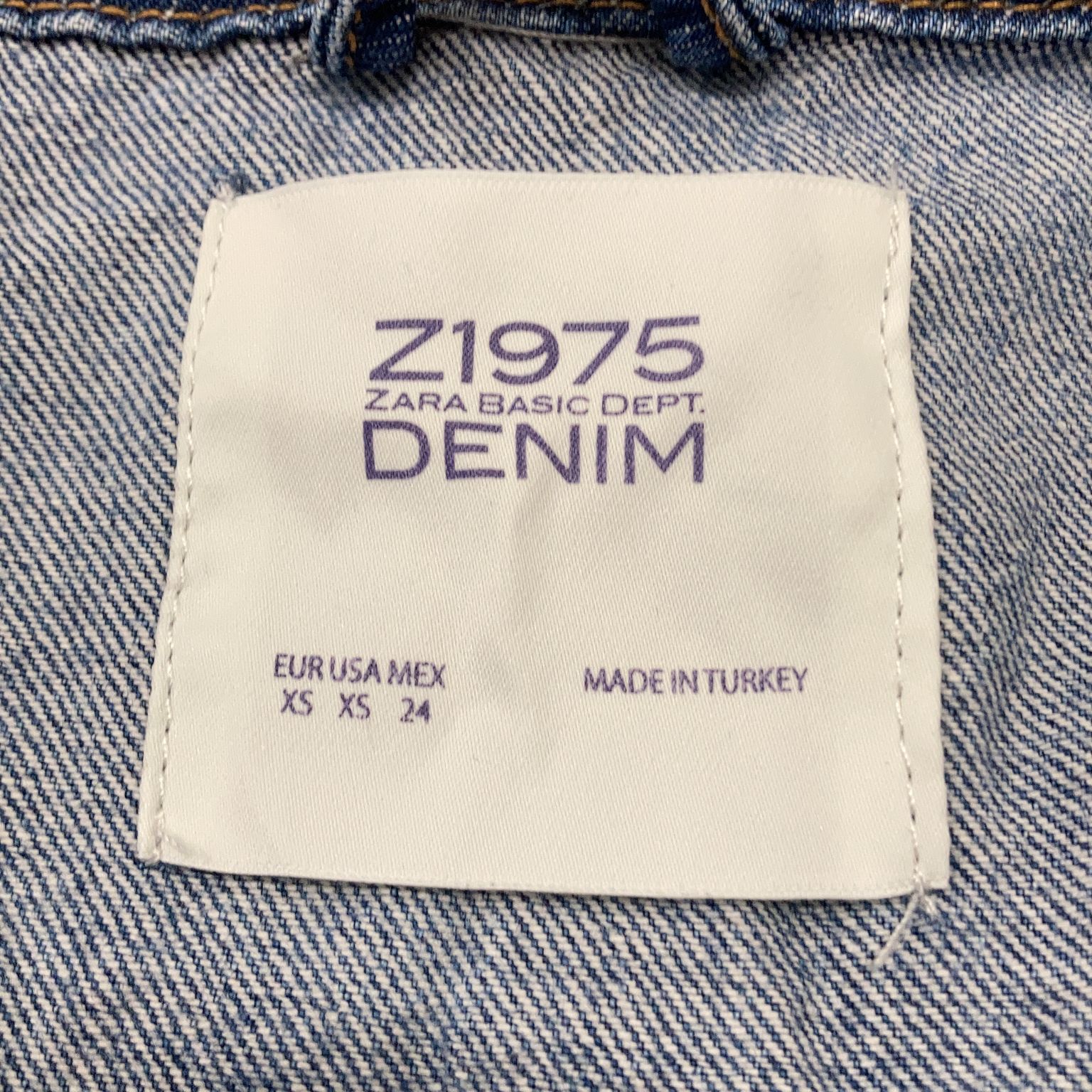 Zara Z1975 Denim